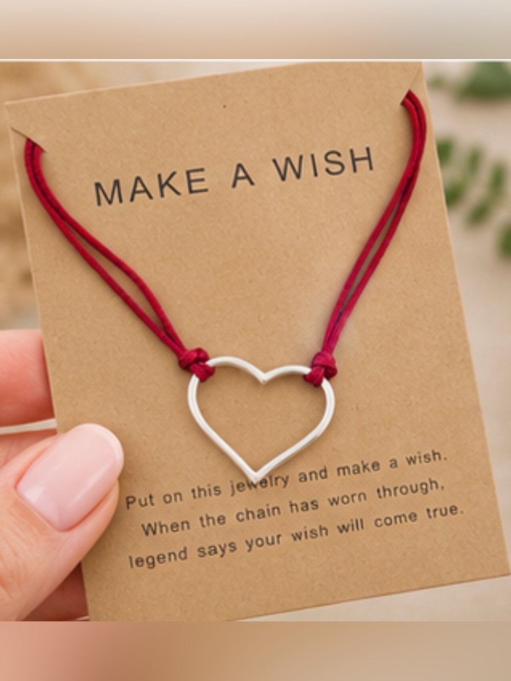 💗Make a Wish Heart Bracelet
